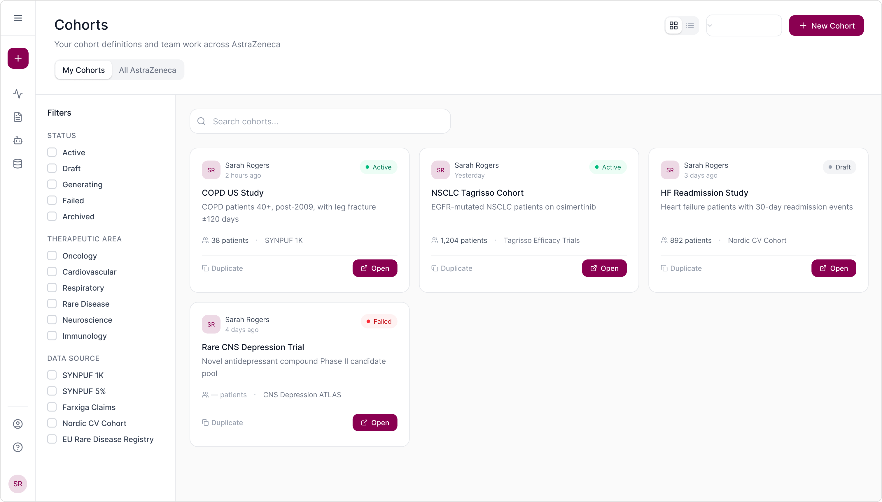 Clinical Trial Design Platform, AstraZeneca — screen 15